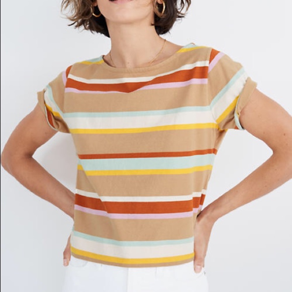 Madewell Stripe Boxy T-shirt